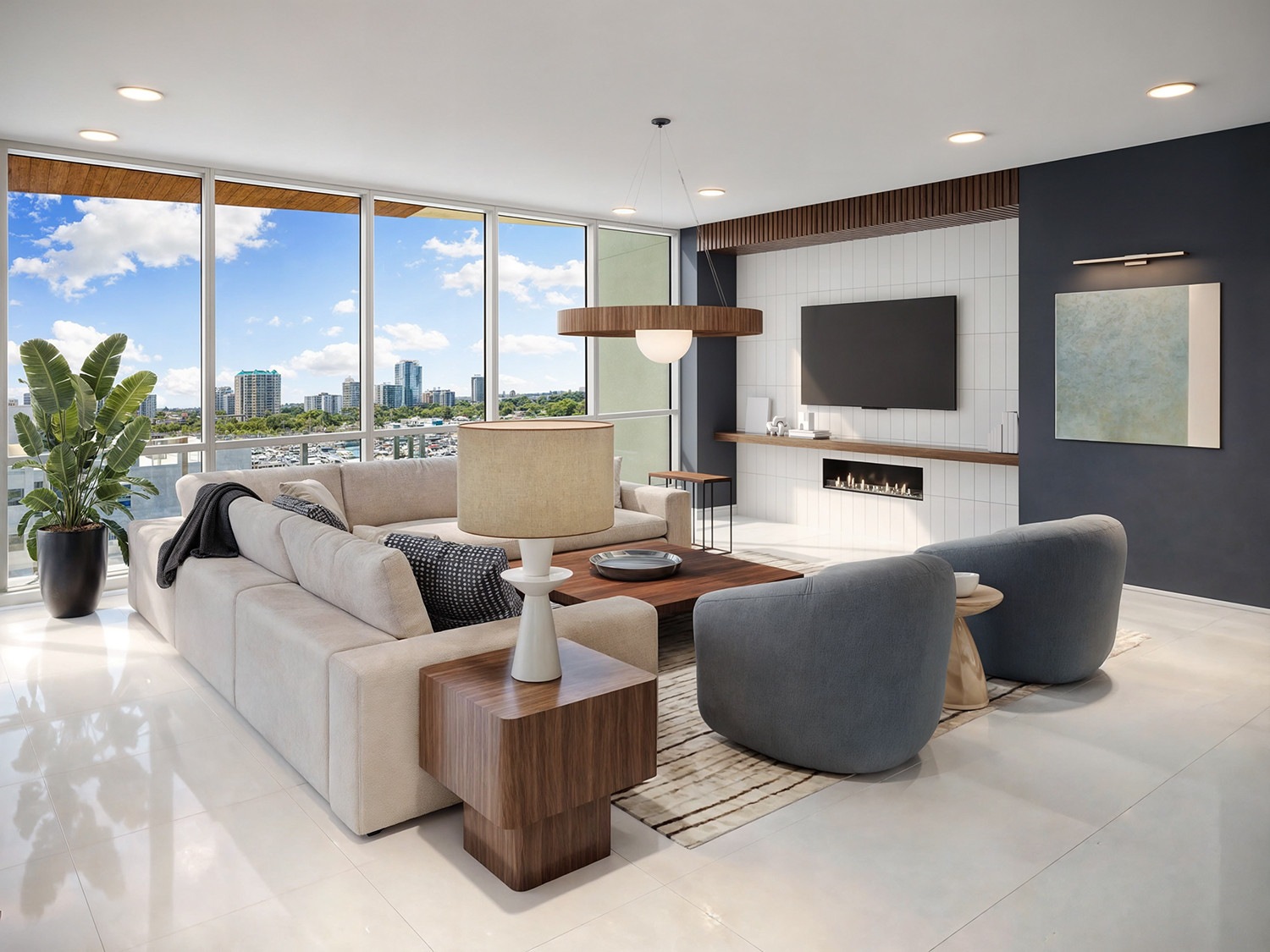 3D Rendering can help interior desginers by decorating living rooms