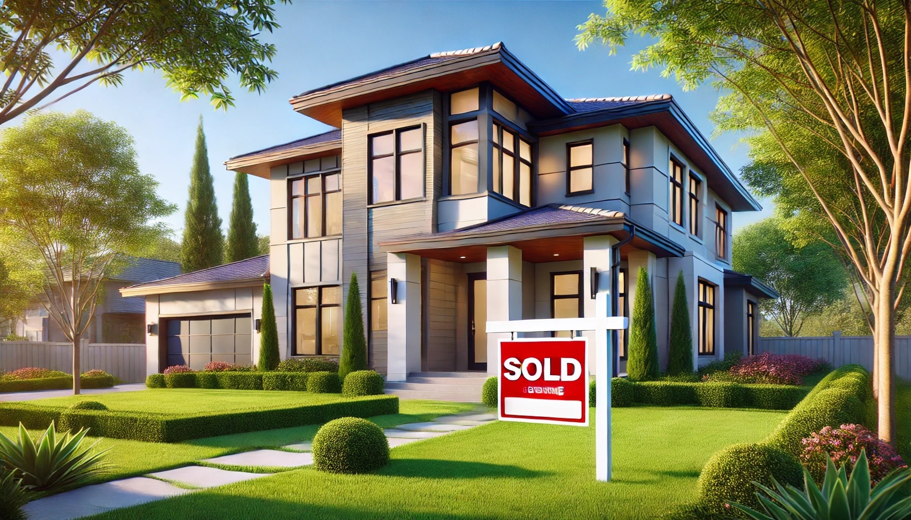 Modern house sold by using modern closing techniques