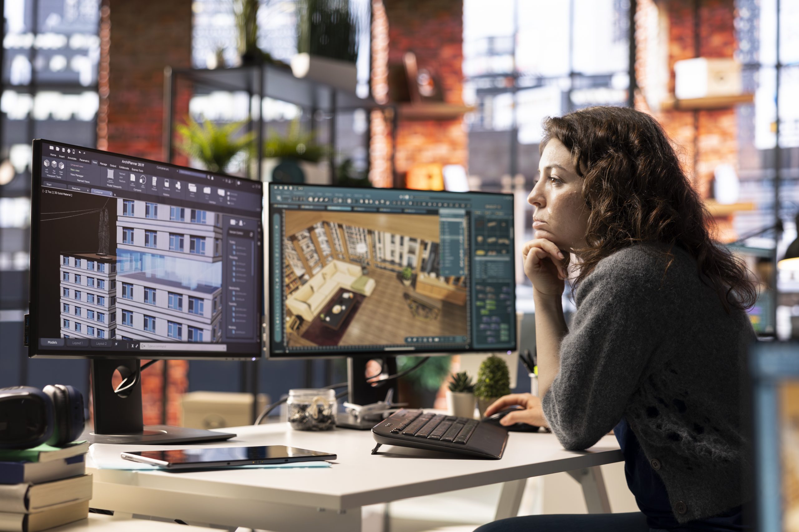 Architect working in BIM