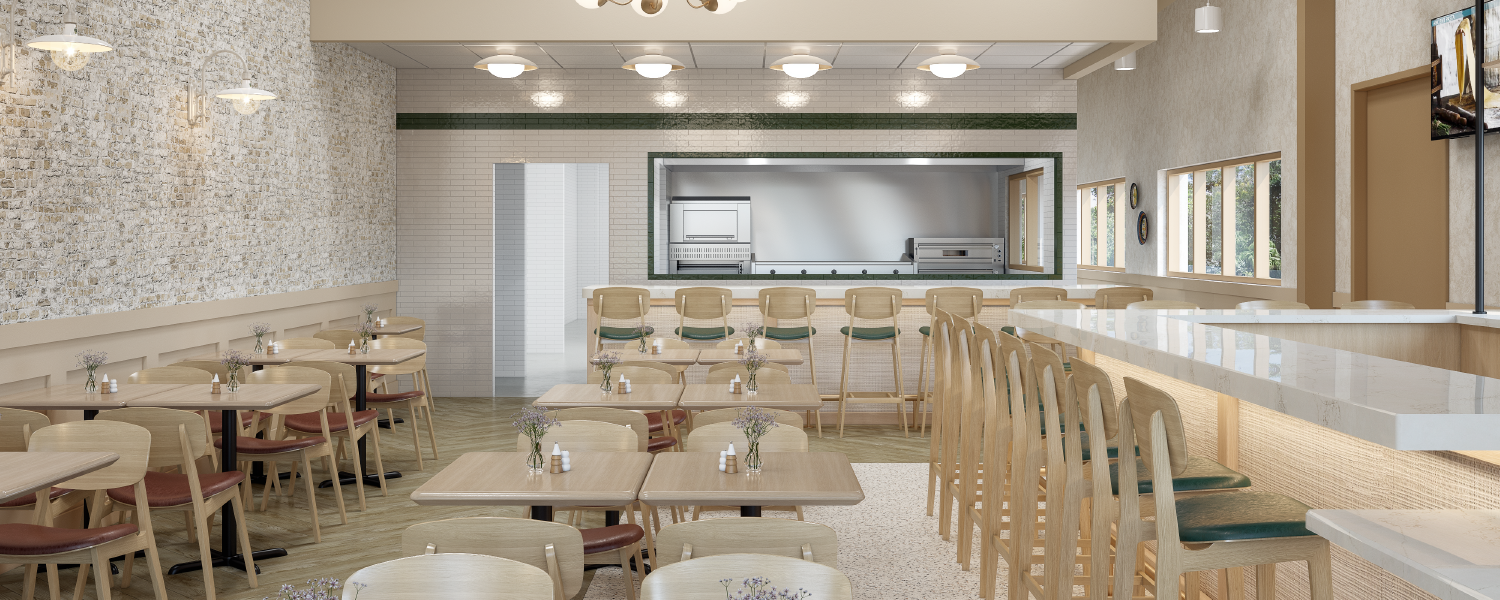 Restaurant Interior 3D Rendering_7
