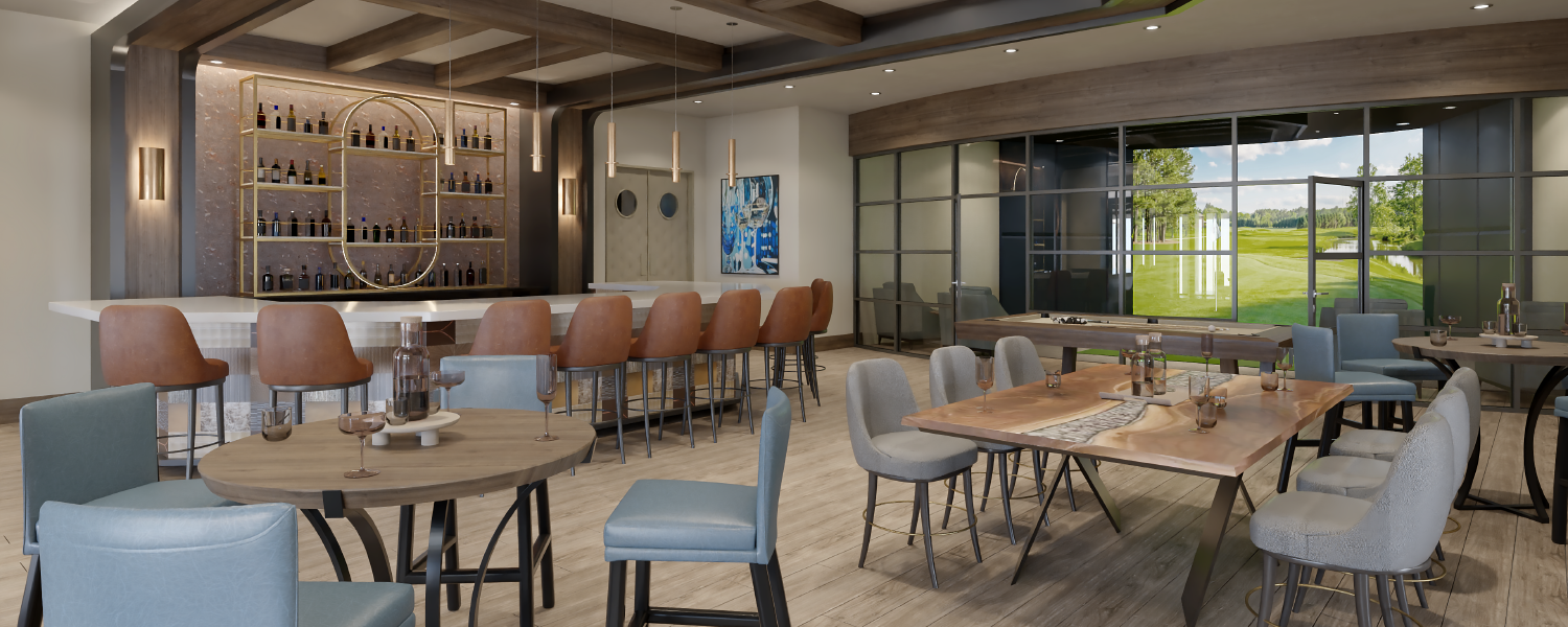 Restaurant Interior 3D Rendering