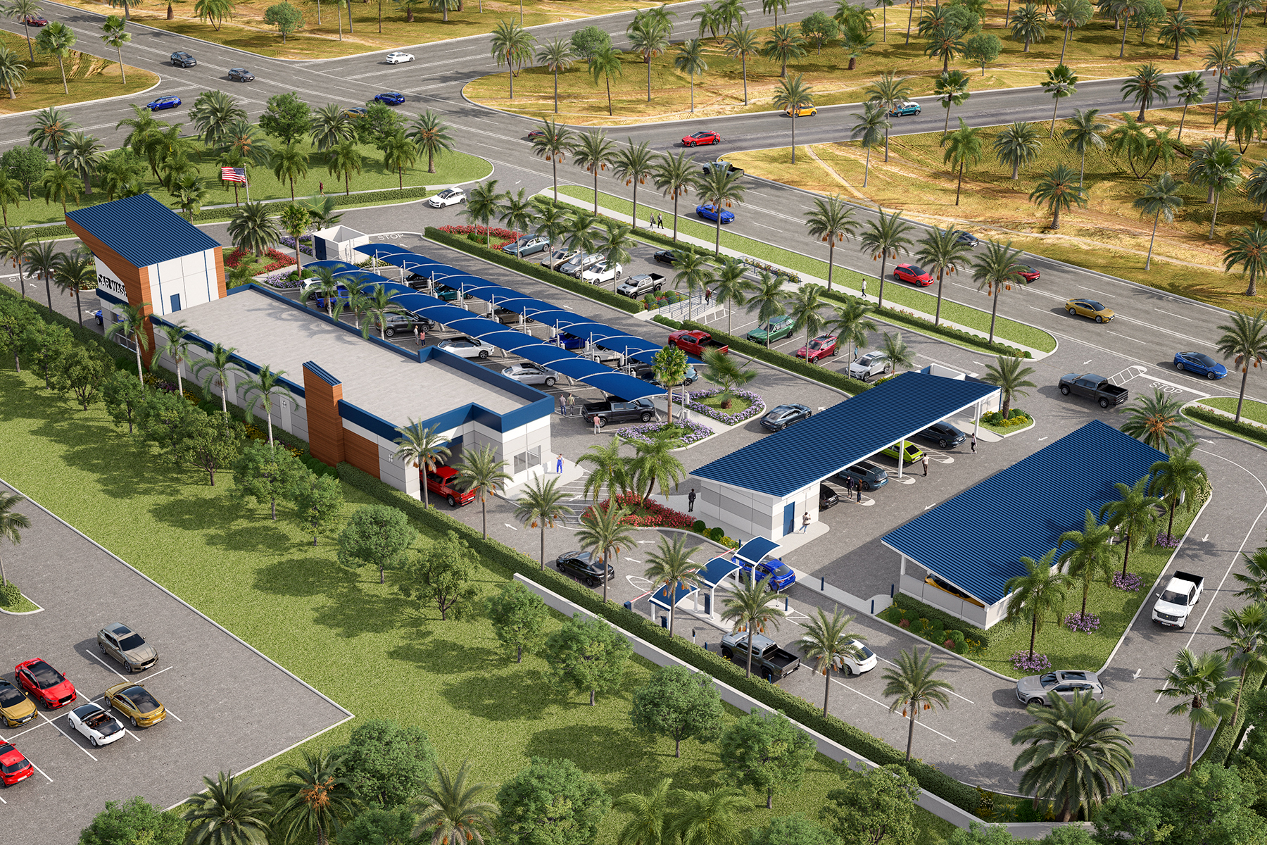 3D Aerial Rendering 220 Aerial View Rendering Services