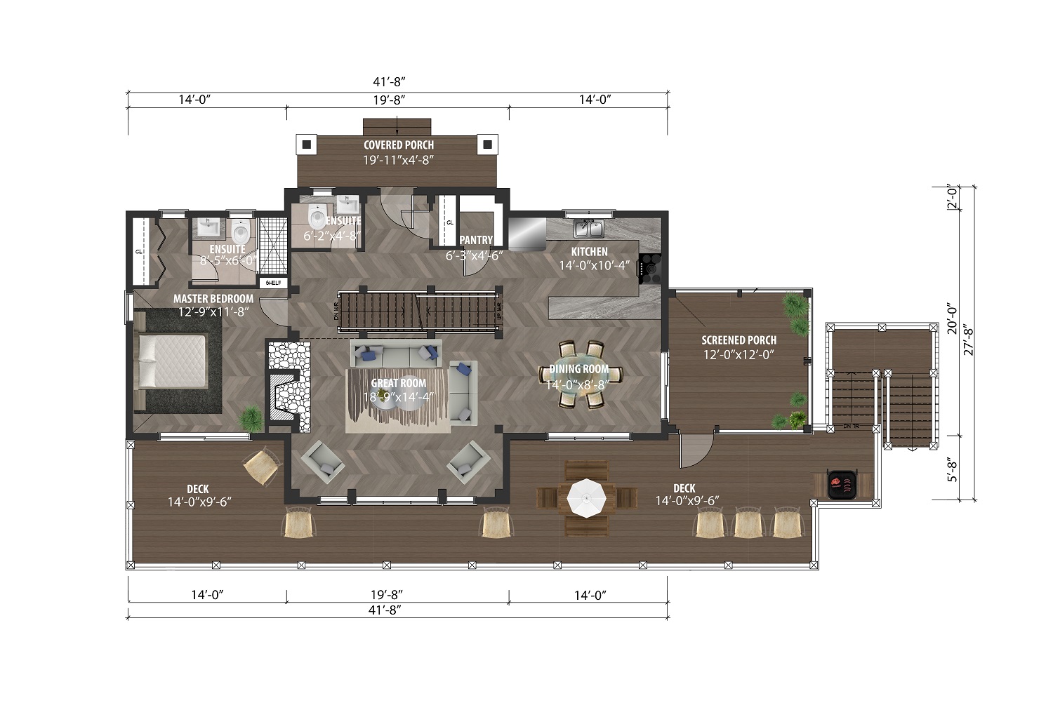 2D Color Floor plan 4