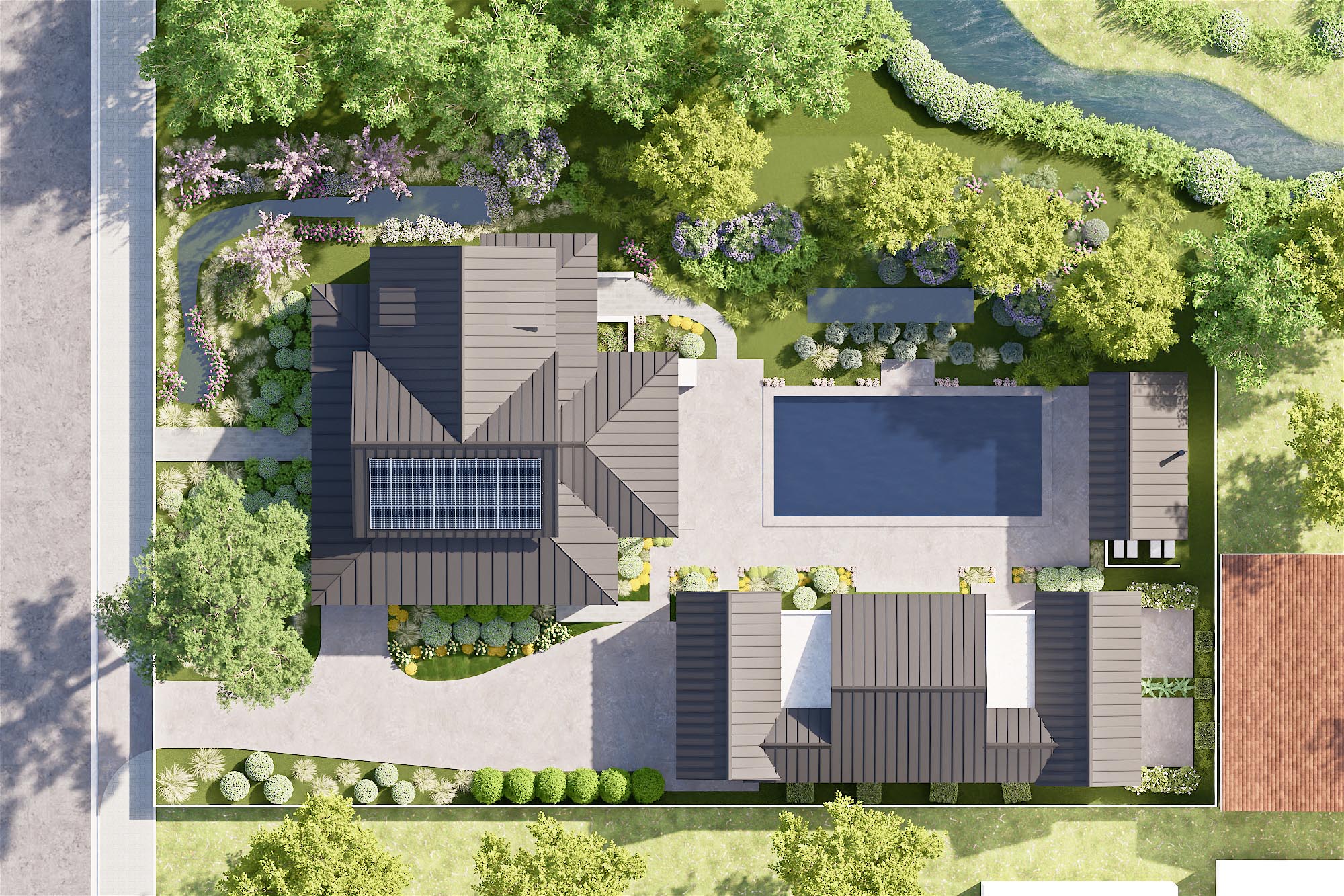 3D Floor plan top view 26-0