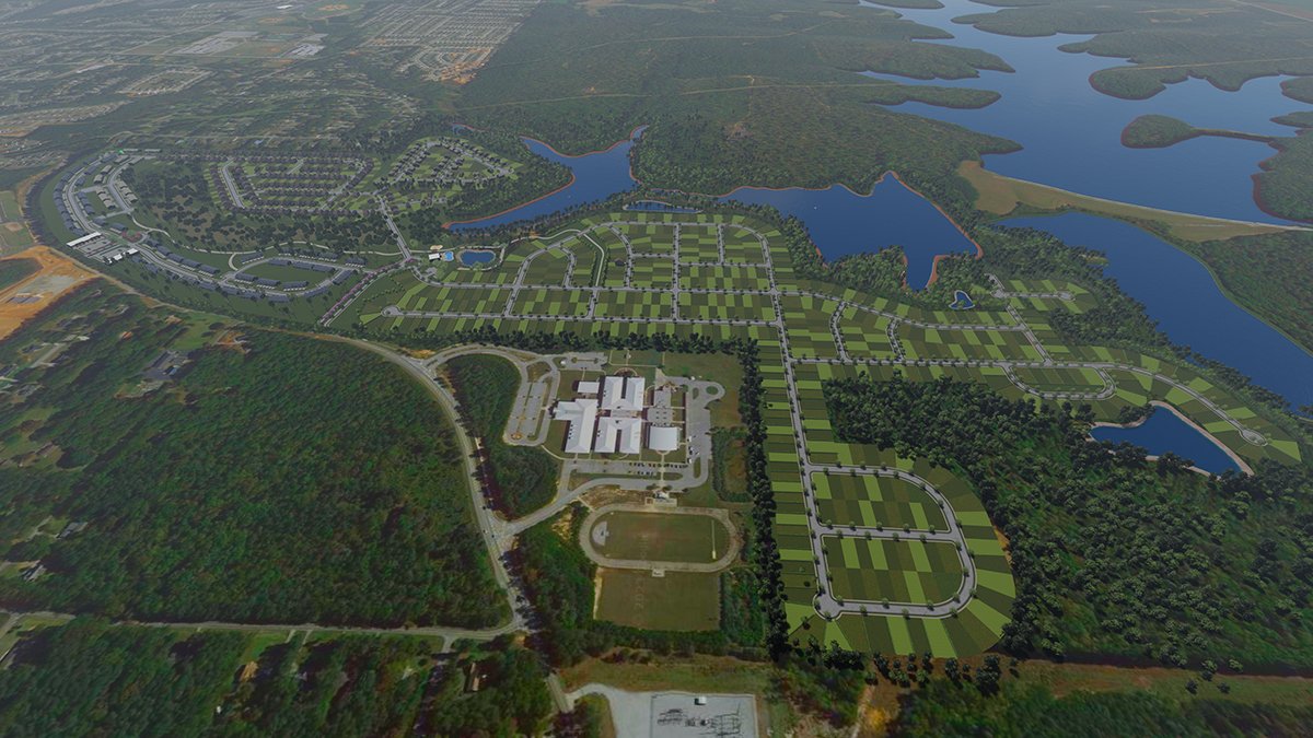 3D site plan axonometric view 178