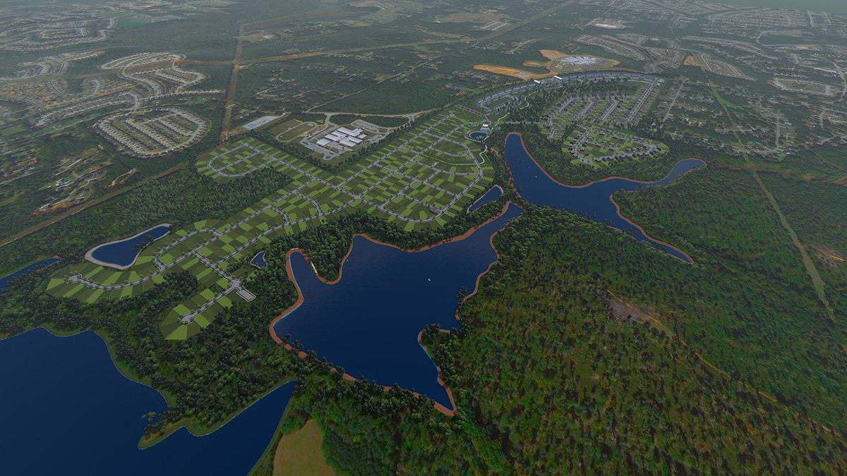 3D site plan axonometric view 179