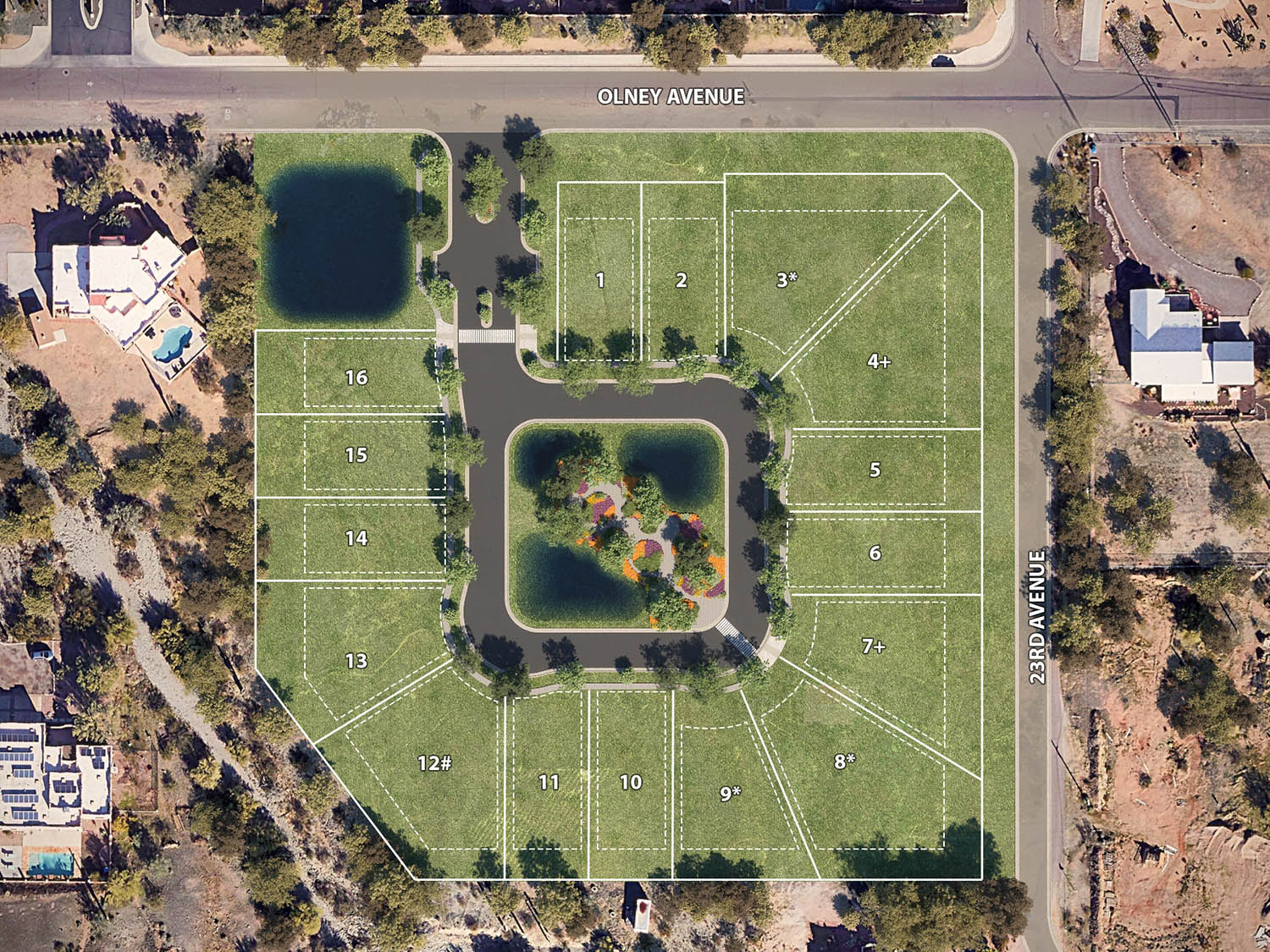 3D site plan top view 07