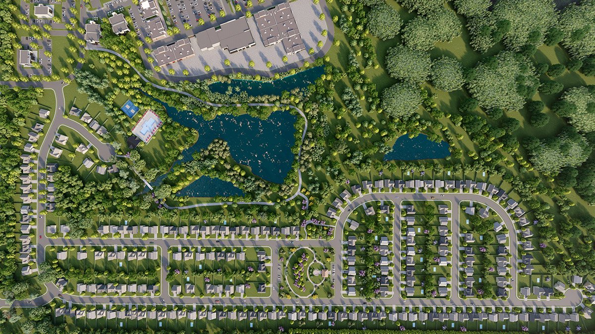 Case Study – top view residential site plan