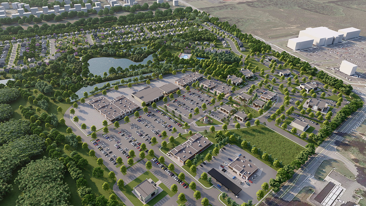 top view site plan 105