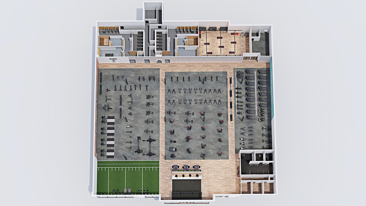 3D Floor plan top view 110 2D & 3D Floor Plan Services.