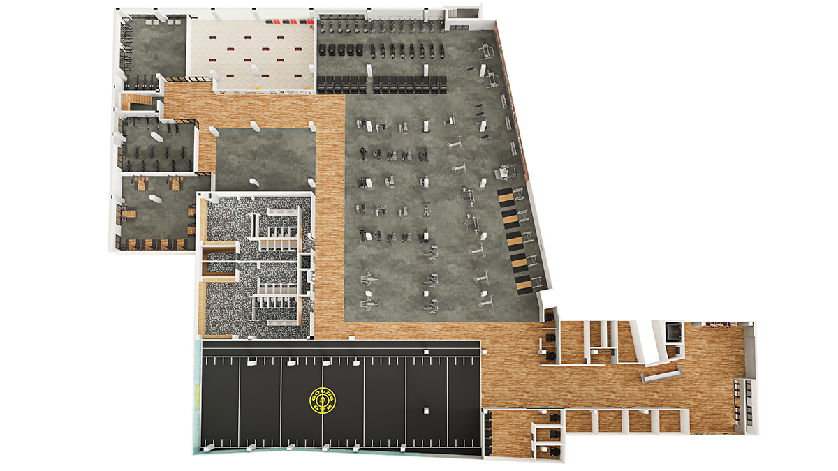 3D Floor plan top view 111 2D & 3D Floor Plan Services