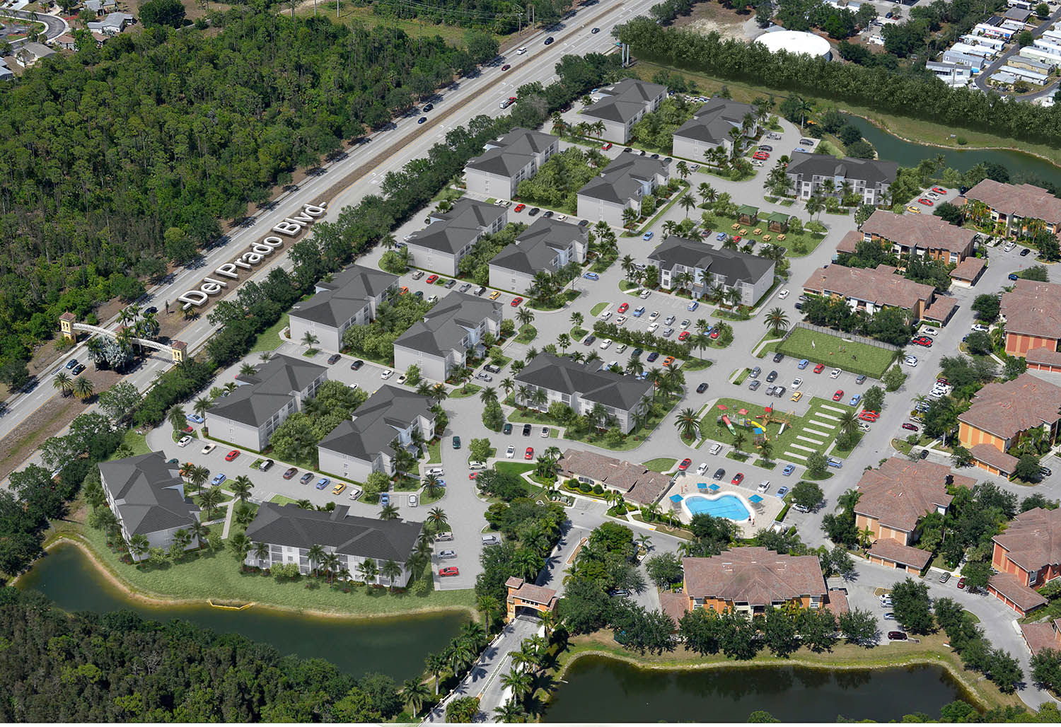 3D site plan axonometric view 175