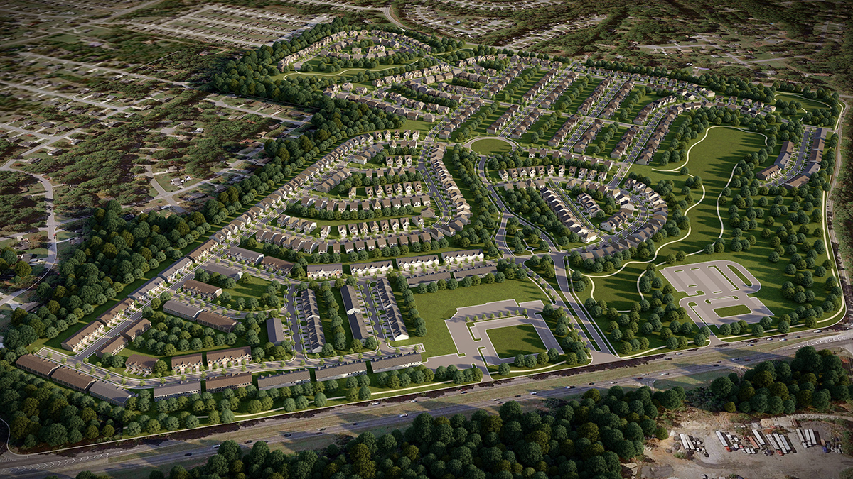 3D site plan axonometric view 177