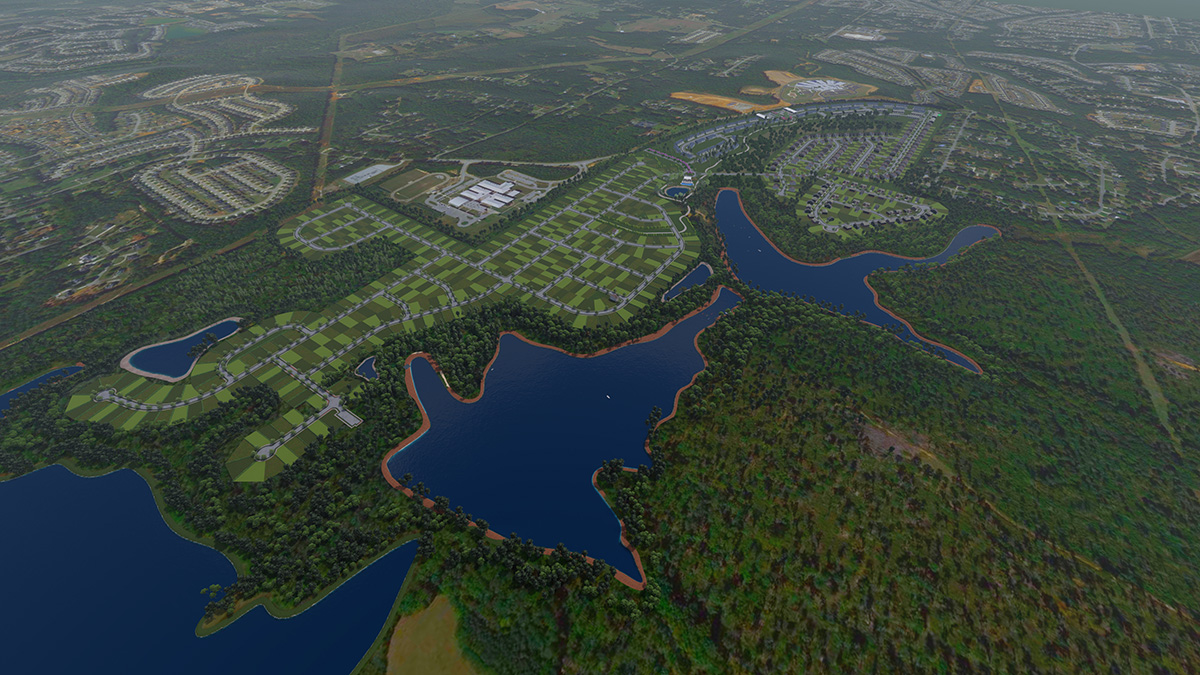 3D site plan axonometric view 179