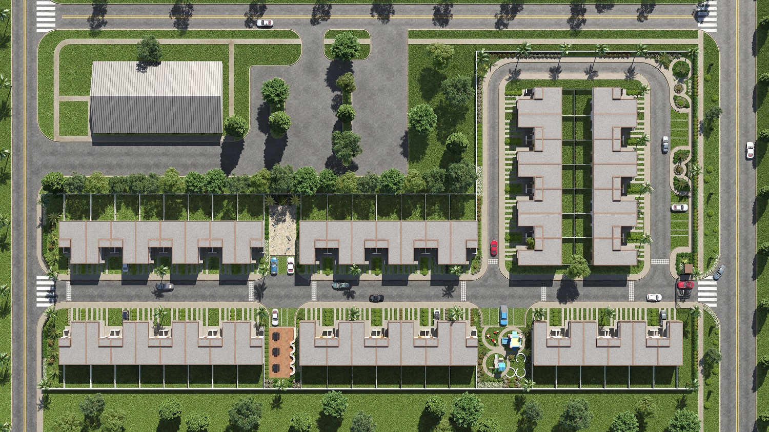 3D site plan top view 06