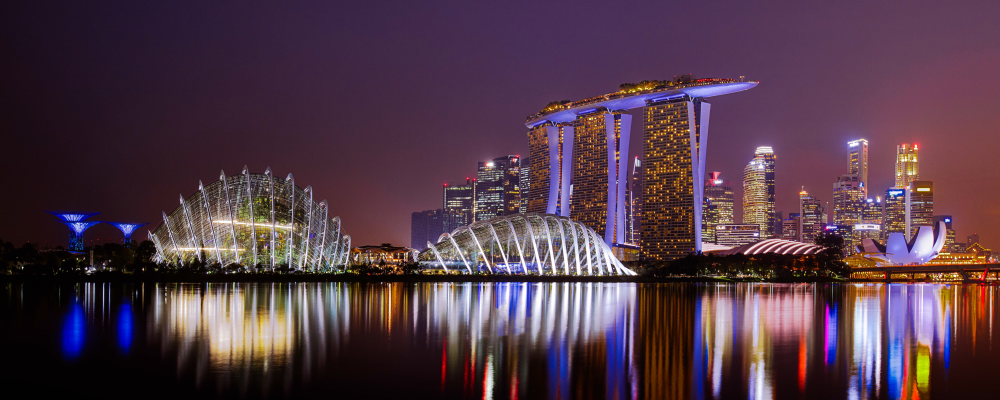 Marina Bay Sands Architecture - Night View