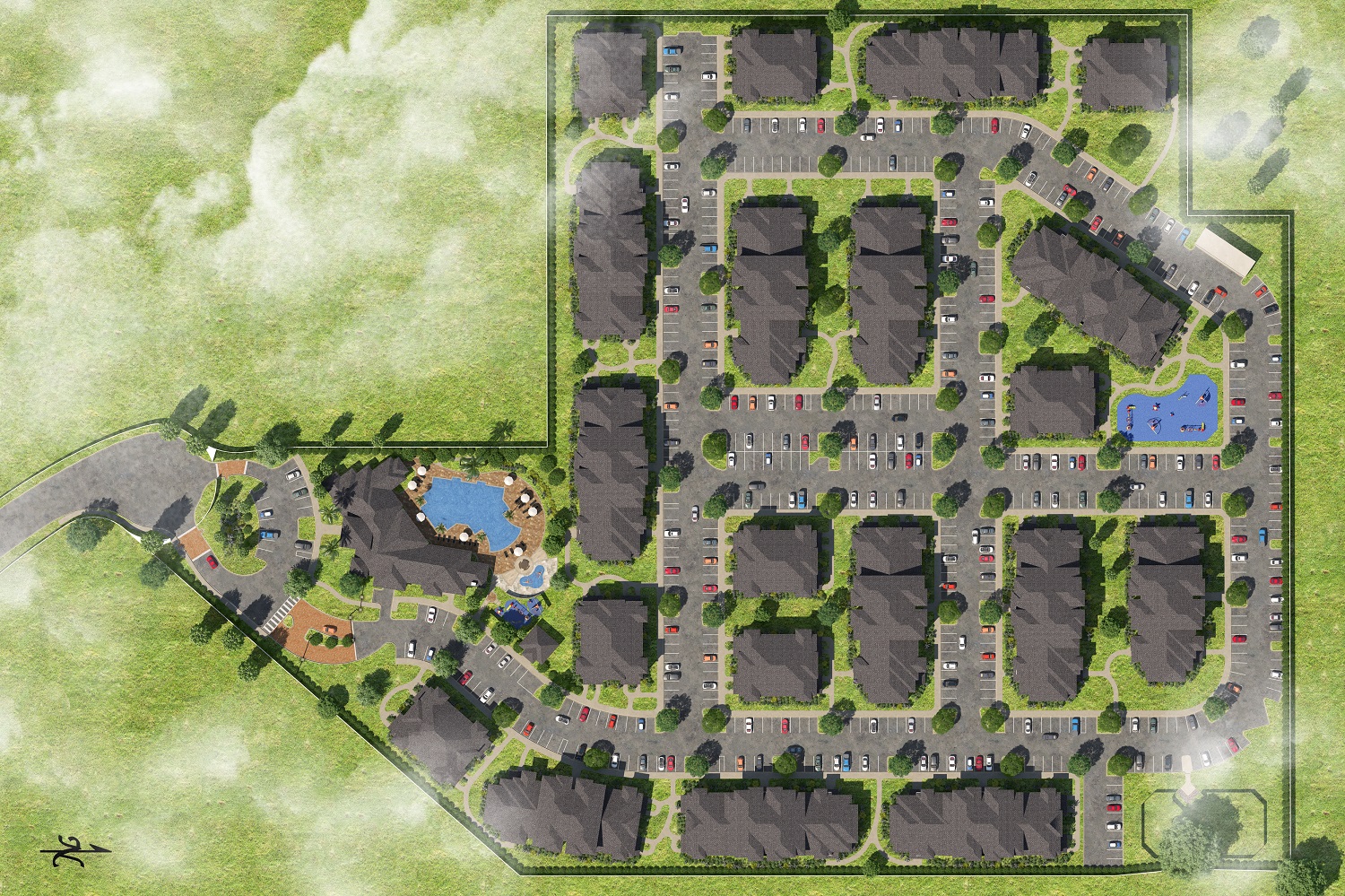 top view site plan 103