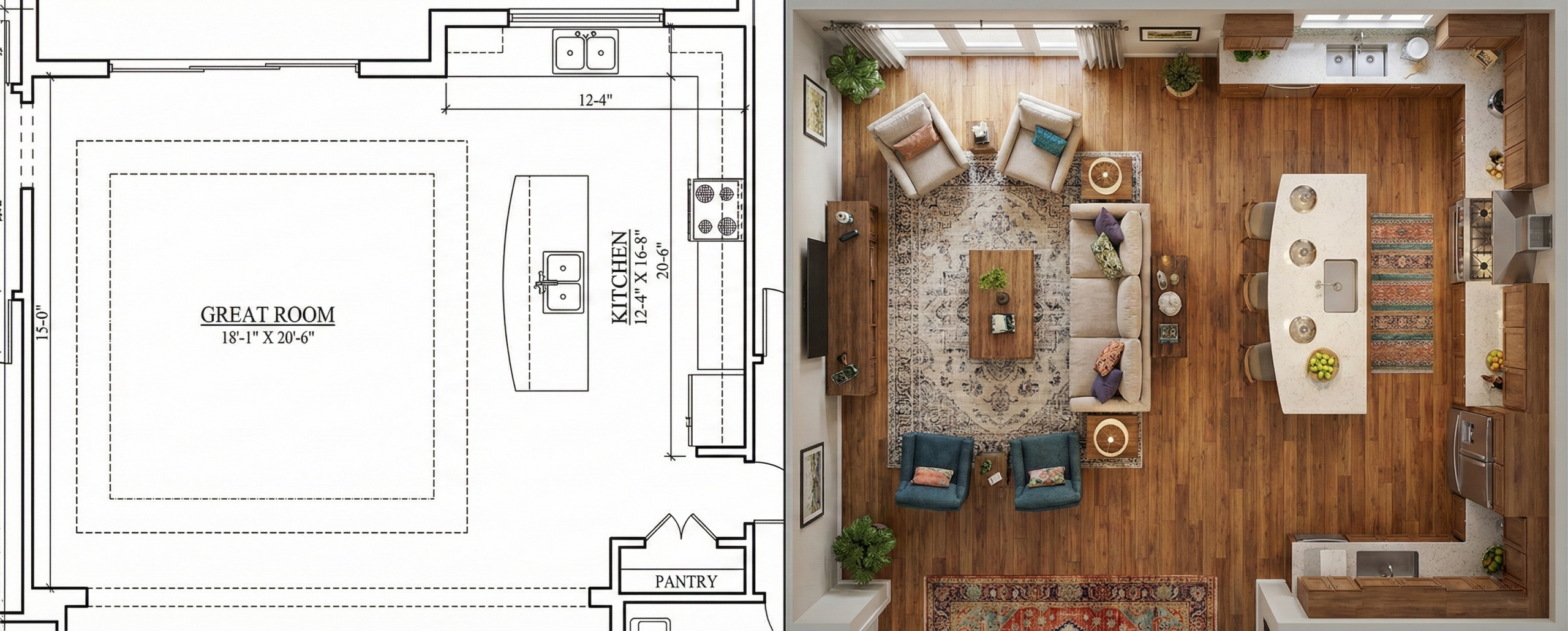 2D vs 3D Floor Plans