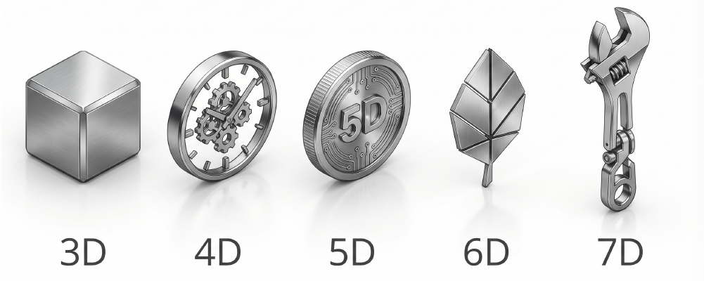 The 3D to 7D BIM Dimensions Comparison