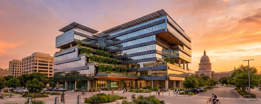 What Is Sustainable Architecture? The Role of 3D Rendering in LEED Certification. Sustainable Building image.